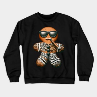 Holiday Gingerbread Man with Attitude Crewneck Sweatshirt